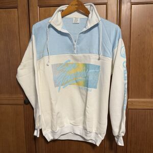 Vintage Sharlon San Francisco California Half Zip Pullover Sweater WMNS M. Mint